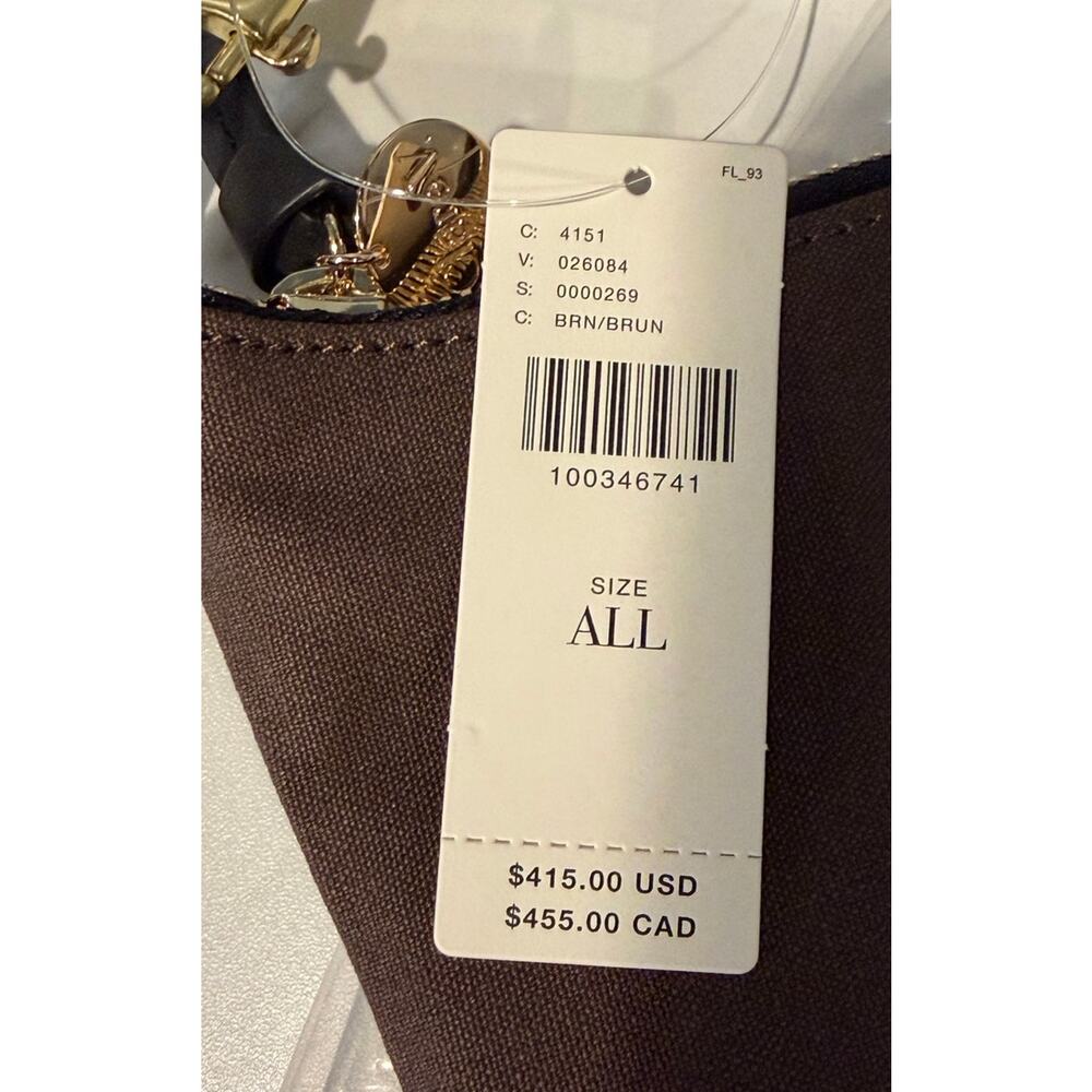 NWT Clare V. Sophie Canvas Leather Tote - Picture 8 of 14
